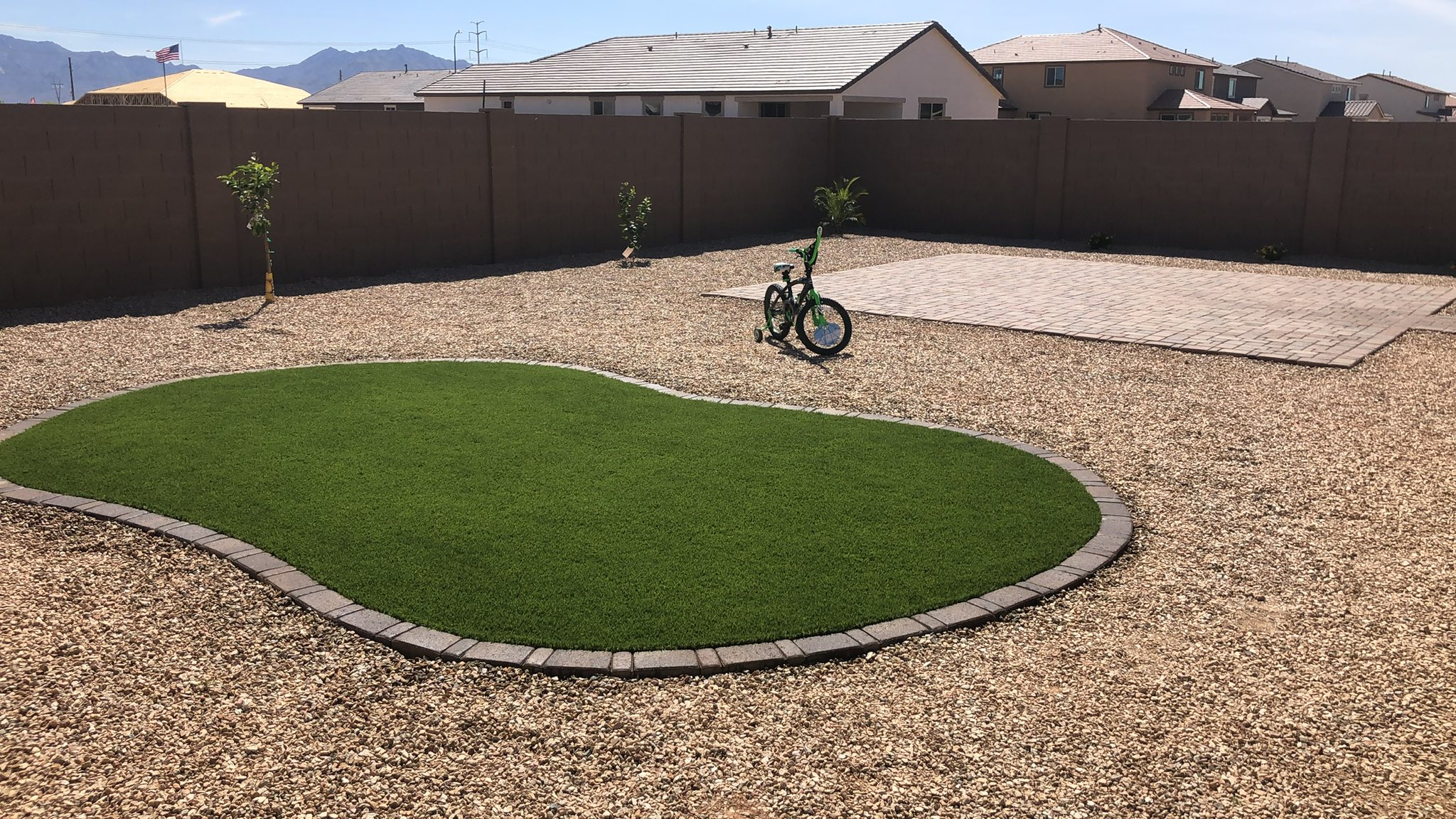 Custom driveway paver installation