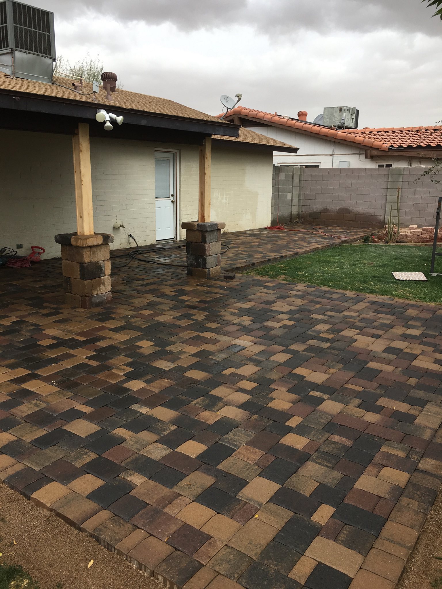 Natural stone fire feature