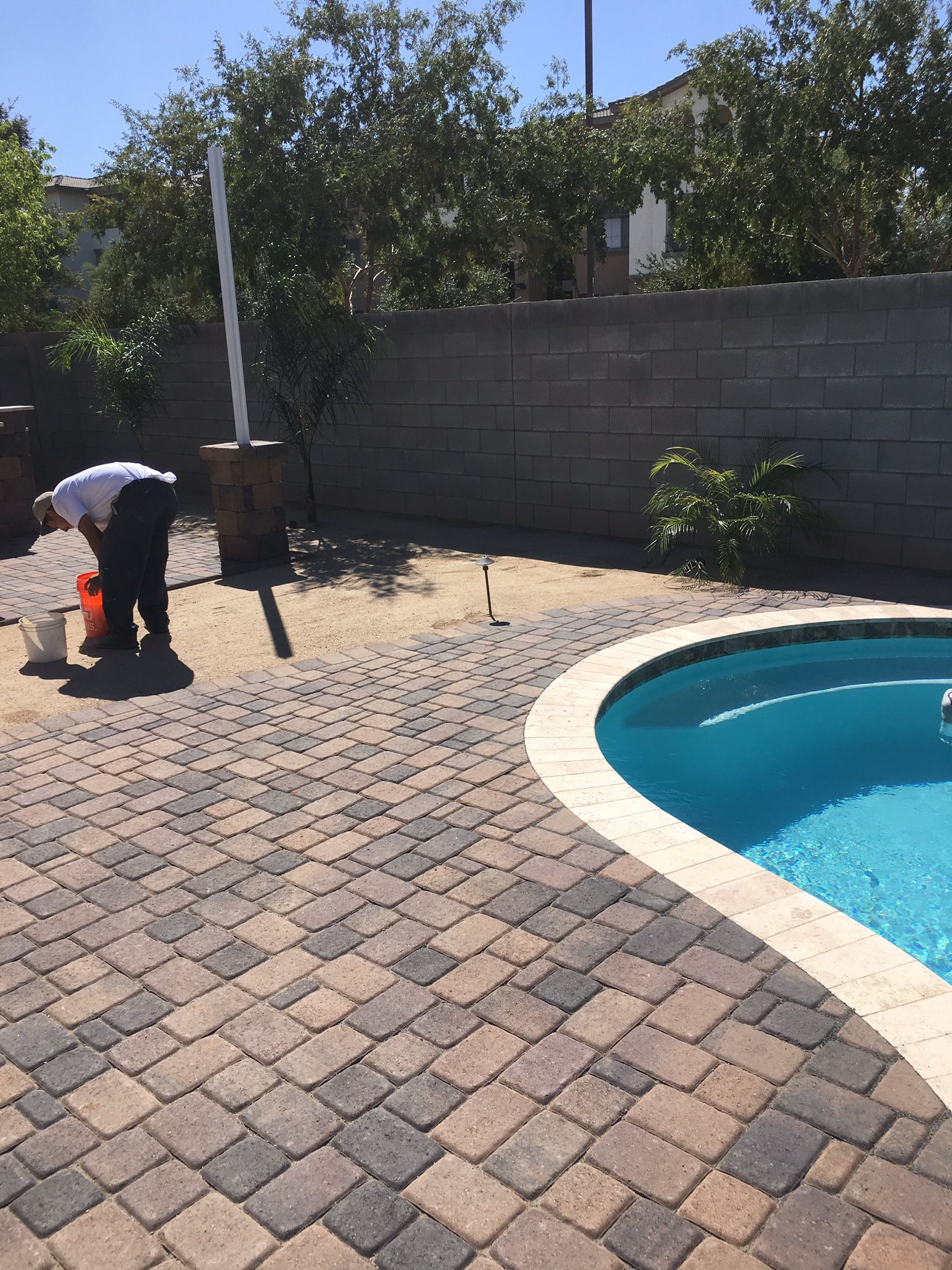 Covered outdoor cooking area
