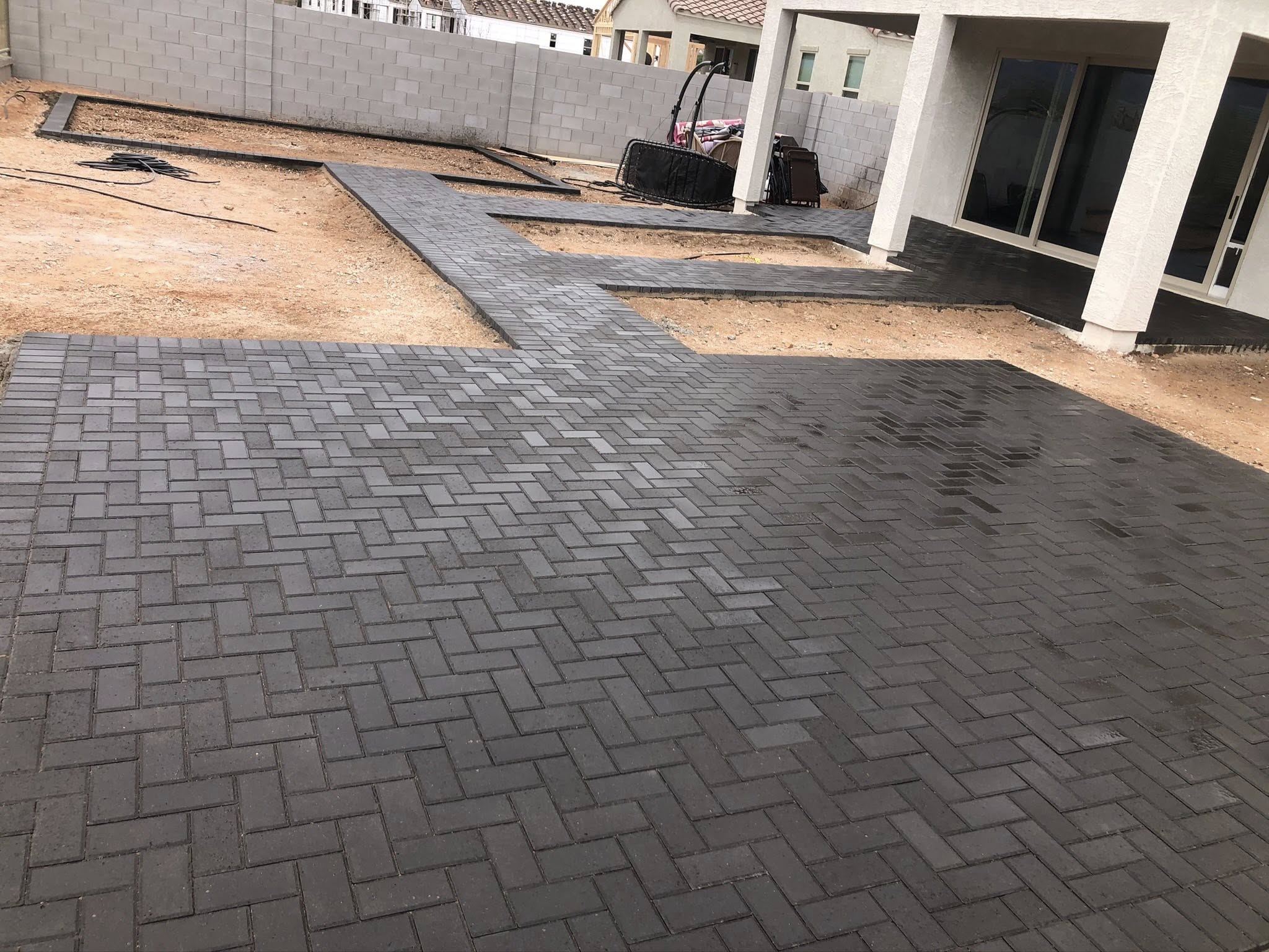 Ornamental rock and boulder landscape