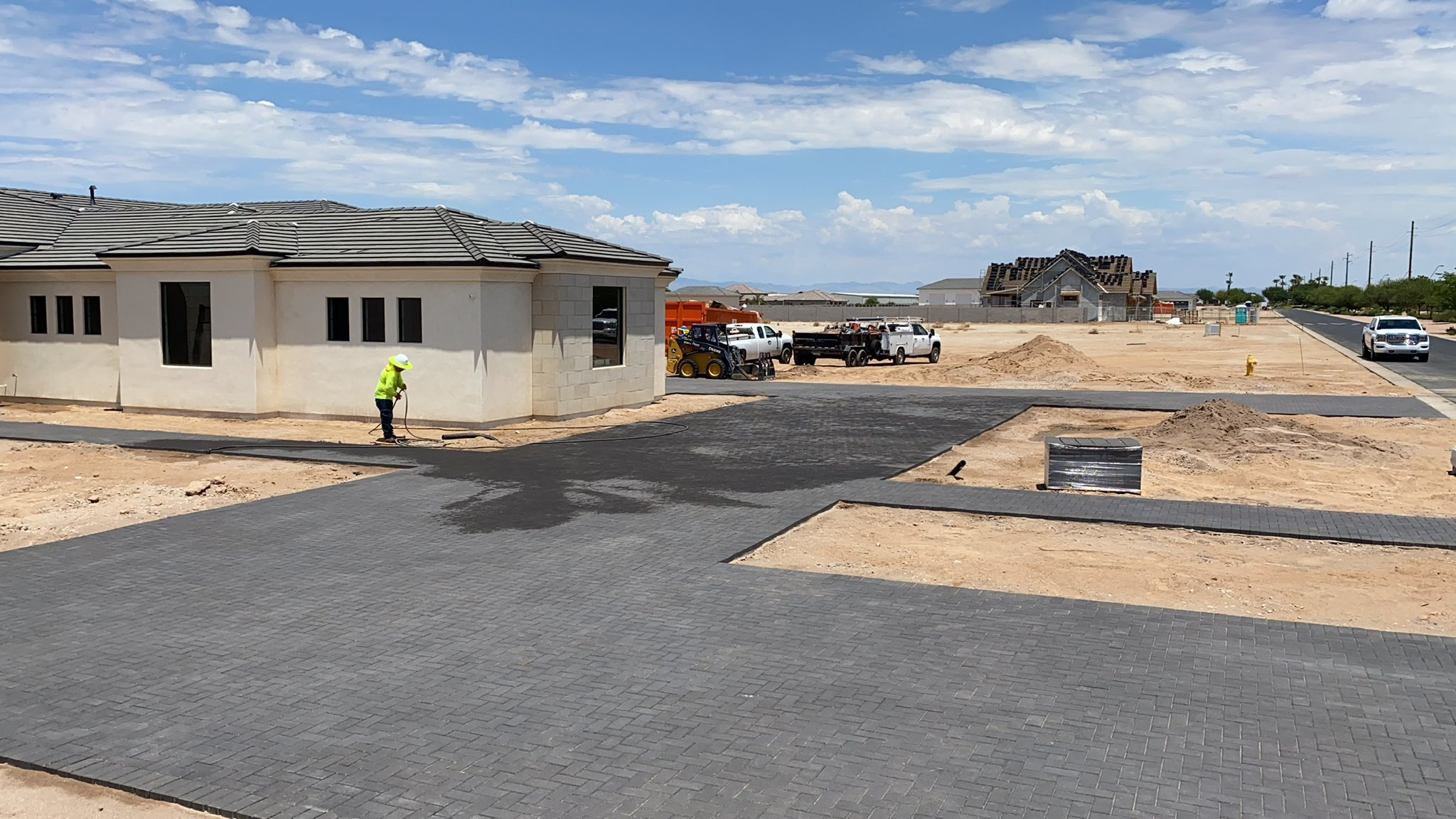 Belgard paver driveway extension