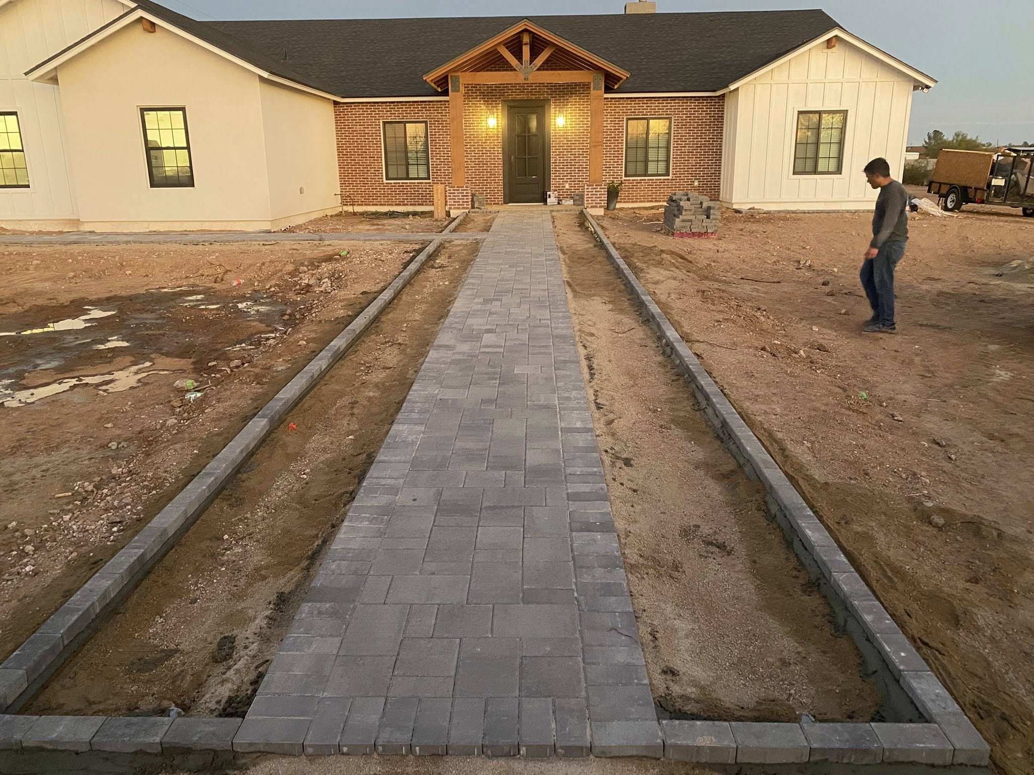 Low-water courtyard garden